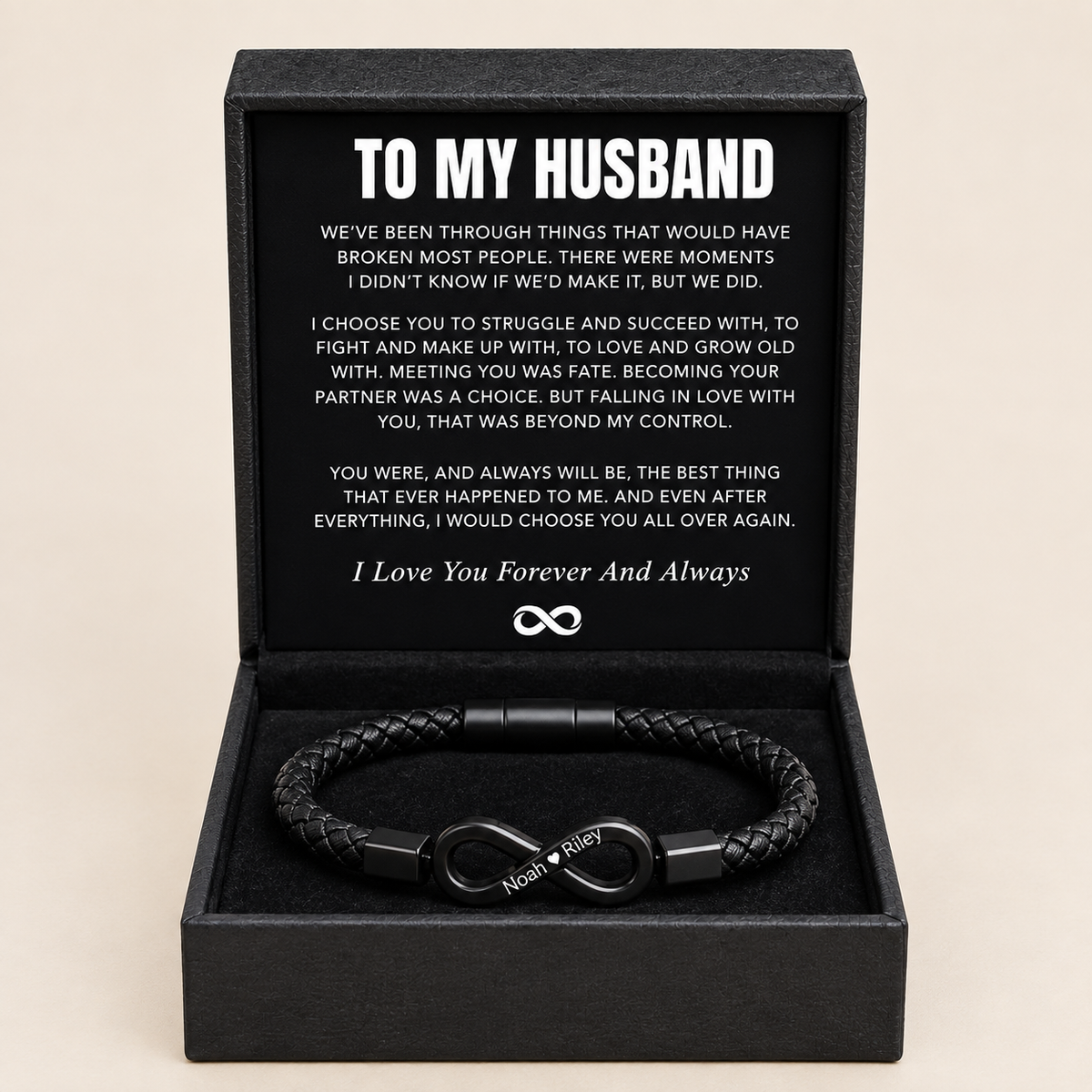 "To My Husband" Personalized Bracelet