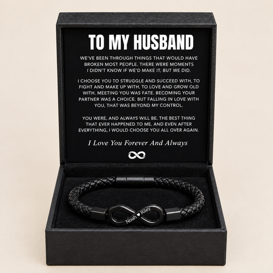 "To My Husband" Personalized Bracelet