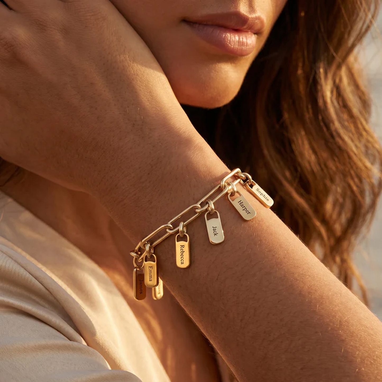 Custom Engraved Tag Bracelet