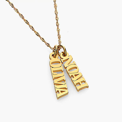 Vertical Name Necklace