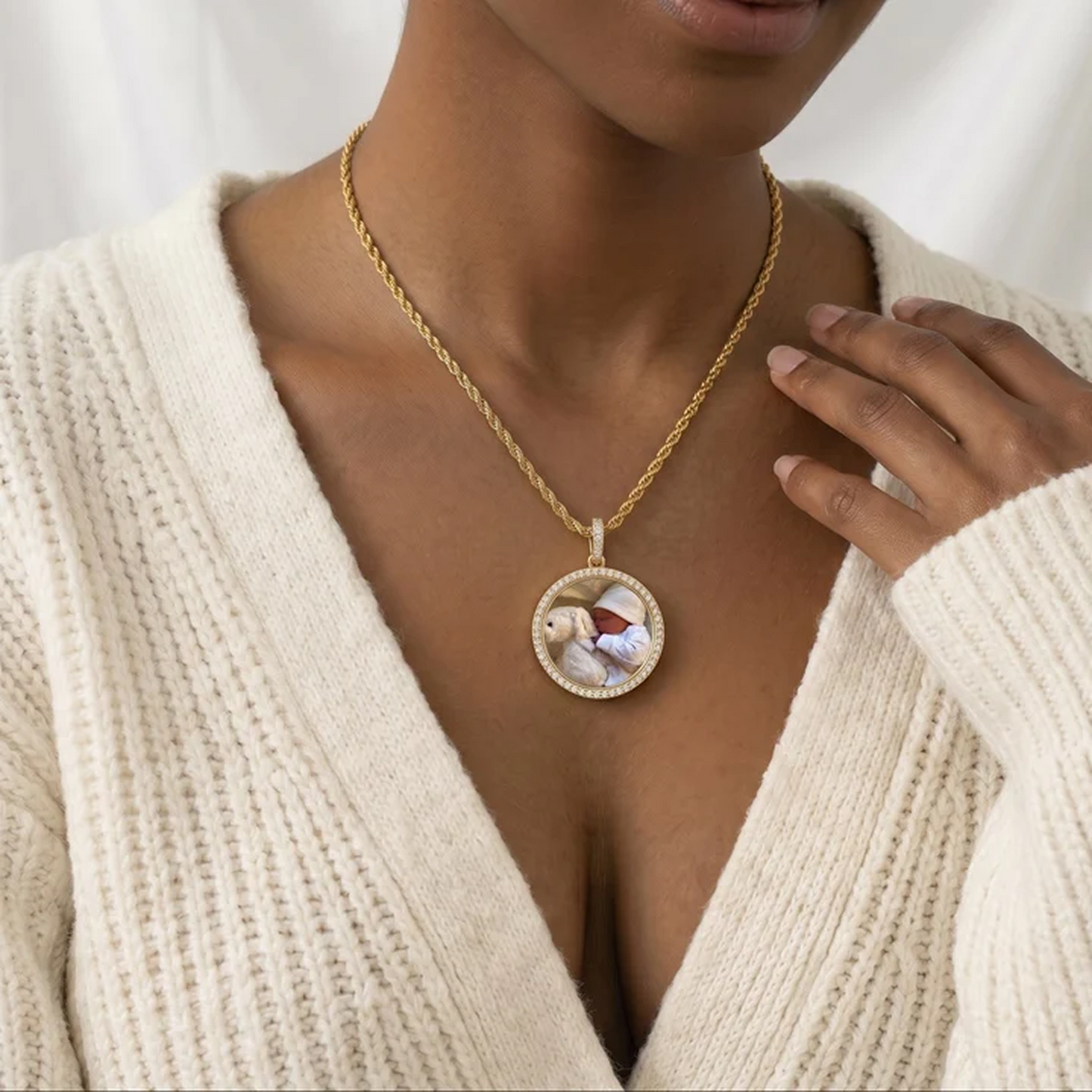 Iced Photo Pendant
