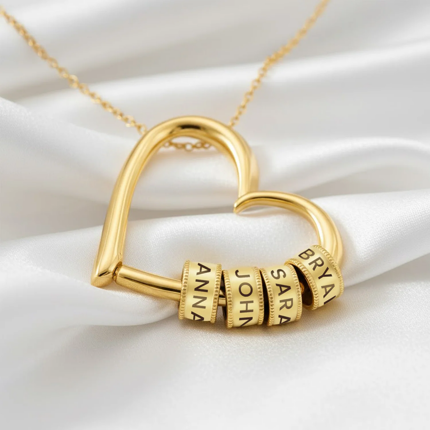 Heart of the Family Engraved Necklace